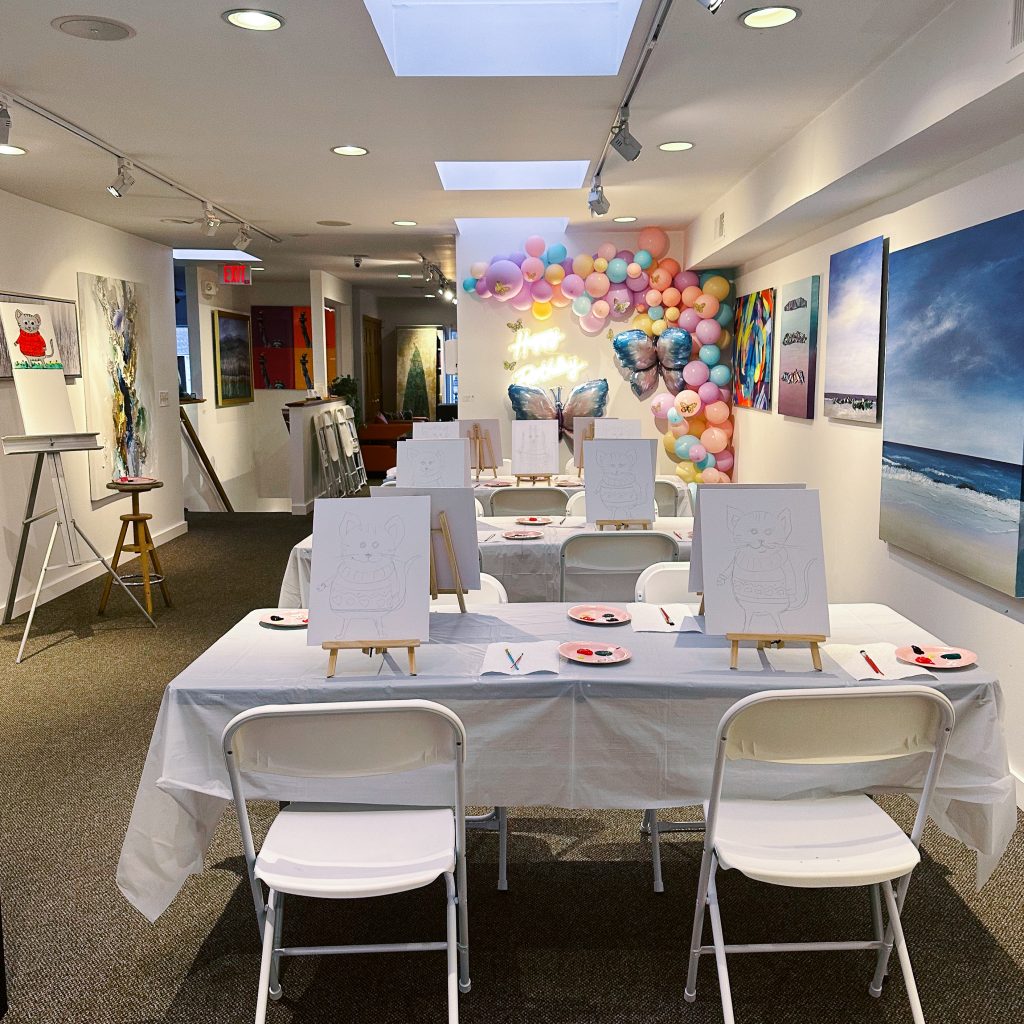 kids birthday painting parties new canaan